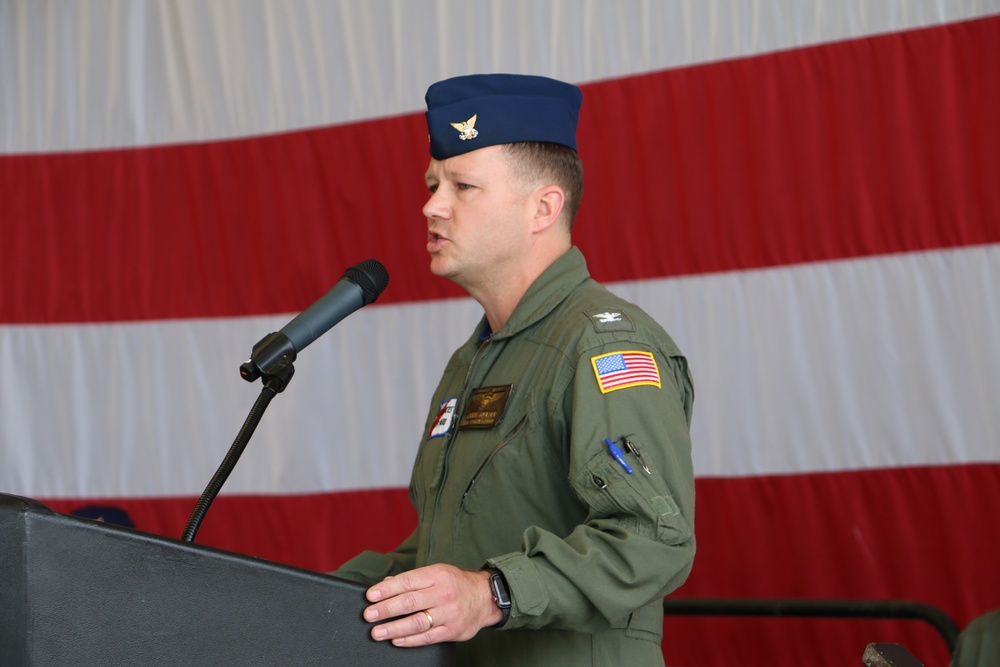 Coast Guard Aviation Training Center Mobile held change of command ceremony