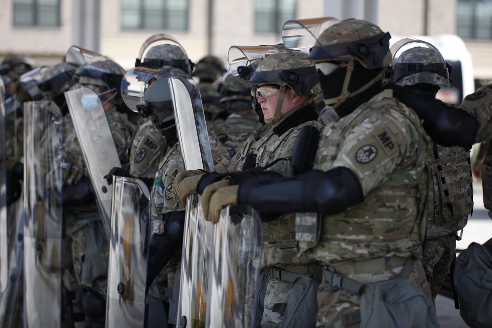 National Guard Military Police support Greenville Law Enforcement