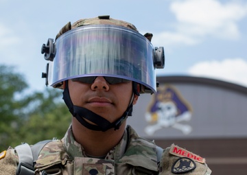 National Guard Military Police support Greenville Law Enforcement