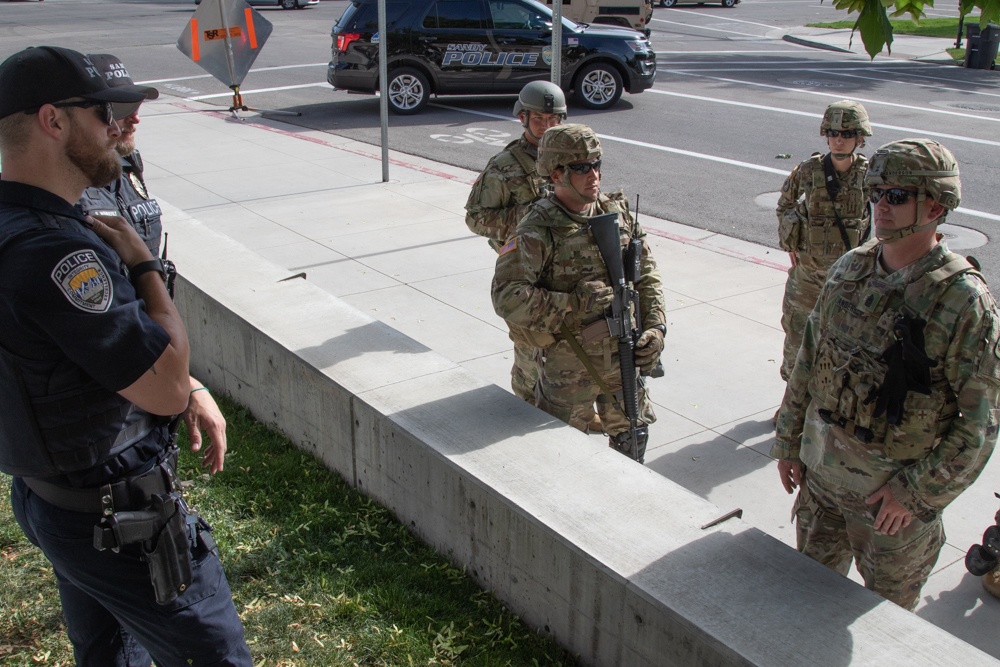 Utah Guard Soldiers support police in wake of riots