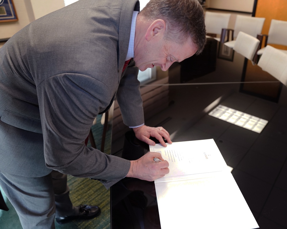 Michelle Bekkering is sworn in as Assistant Administrator of the Bureau for Economic Growth, Education and Environment