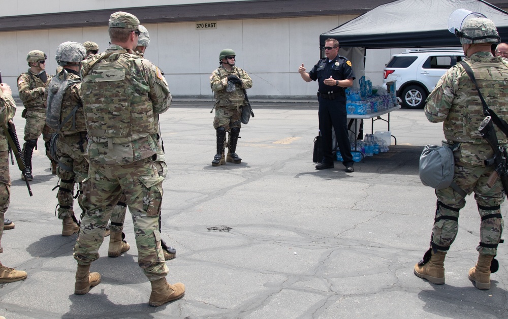 Utah Guard Soldiers support police in wake of riots
