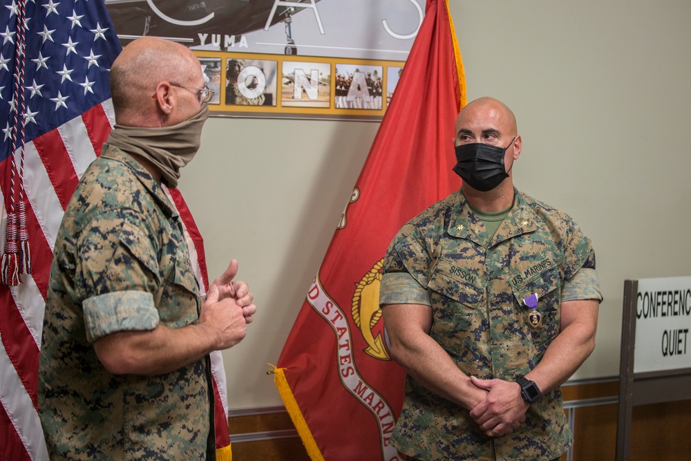 MCAS Yuma Marine receives Purple Heart