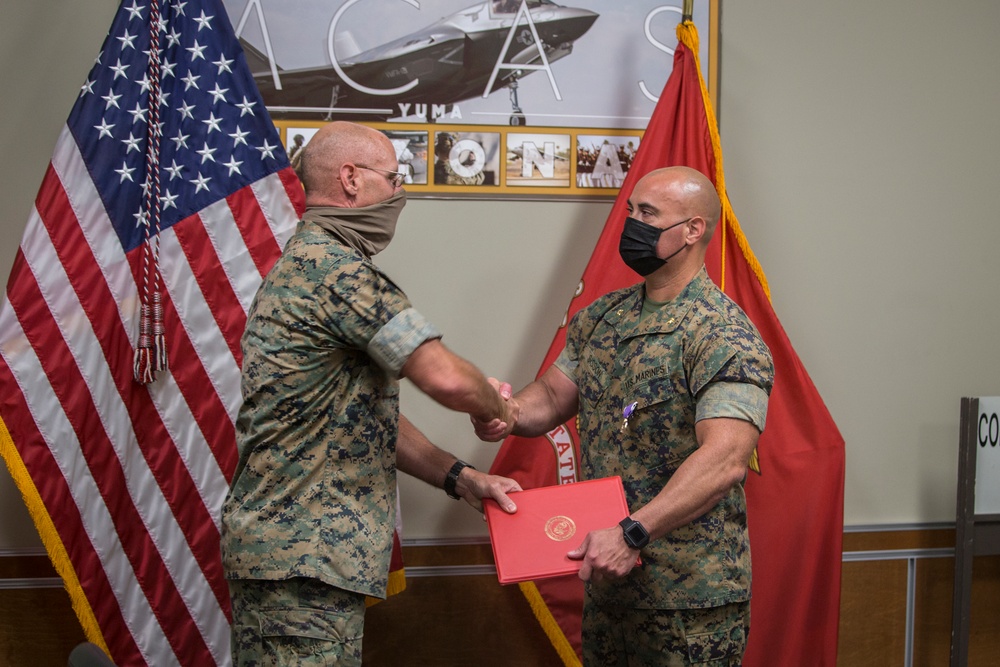 MCAS Yuma Marine receives Purple Heart