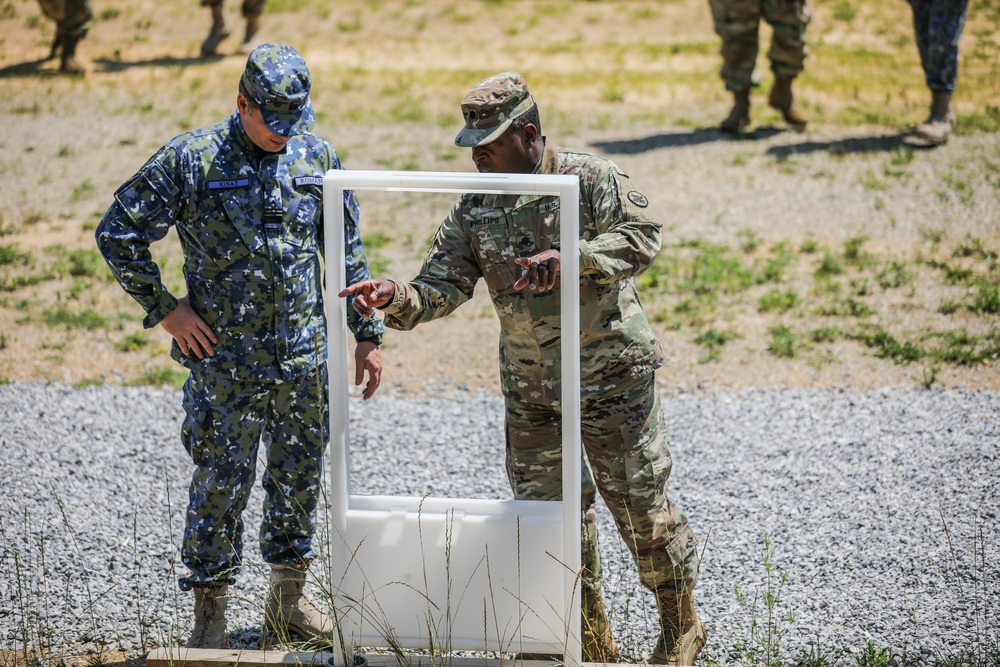 Romanian Military Delegation Tours Fort McClellan.