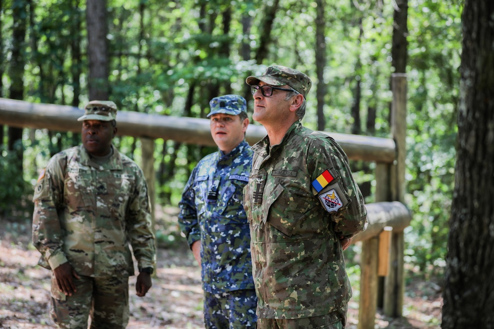 Romanian Military Delegation Tours Fort McClellan