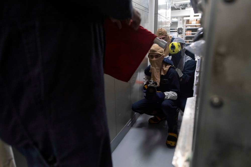 Rafael Peralta Sailors Ready to Fight Fire