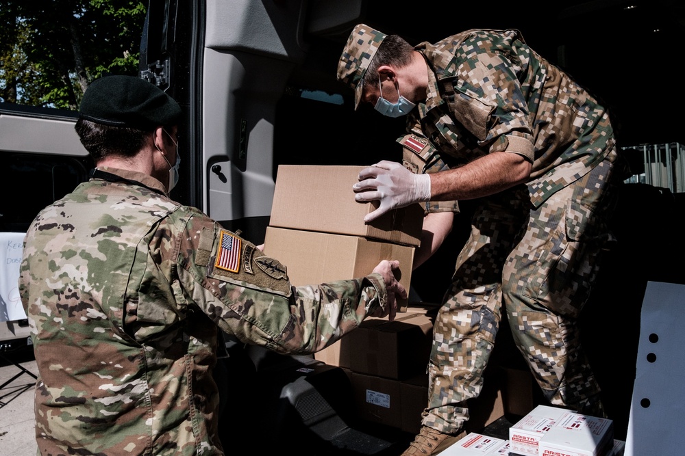 US donates medical supplies to Latvia to help fight COVID-19