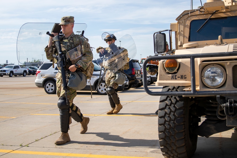 Nebraska National Guard supports local law enforcement in Omaha