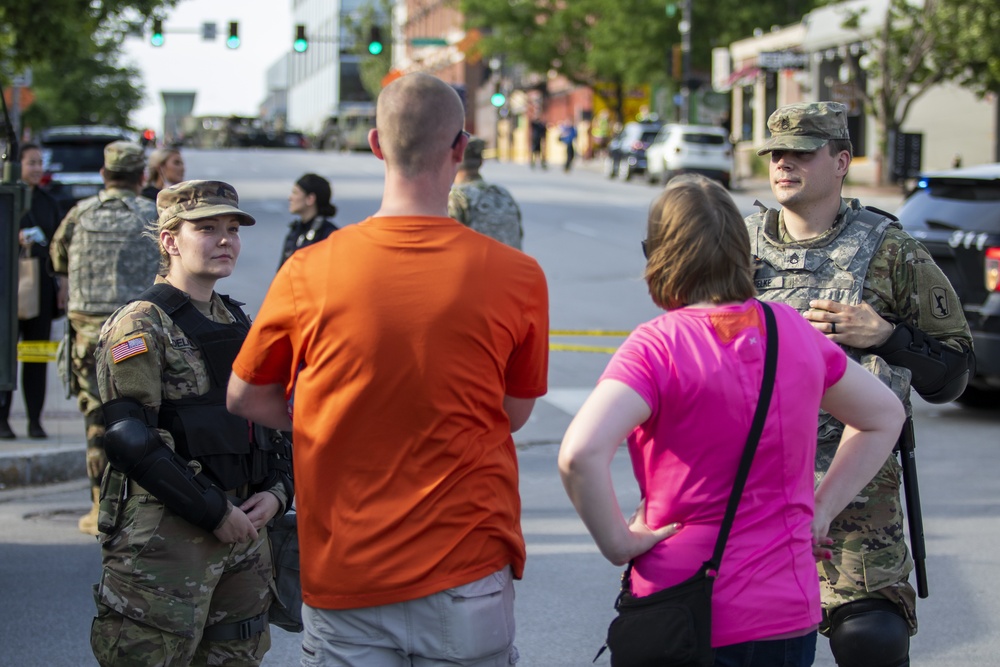 Nebraska National Guard supports local law enforcement in Omaha