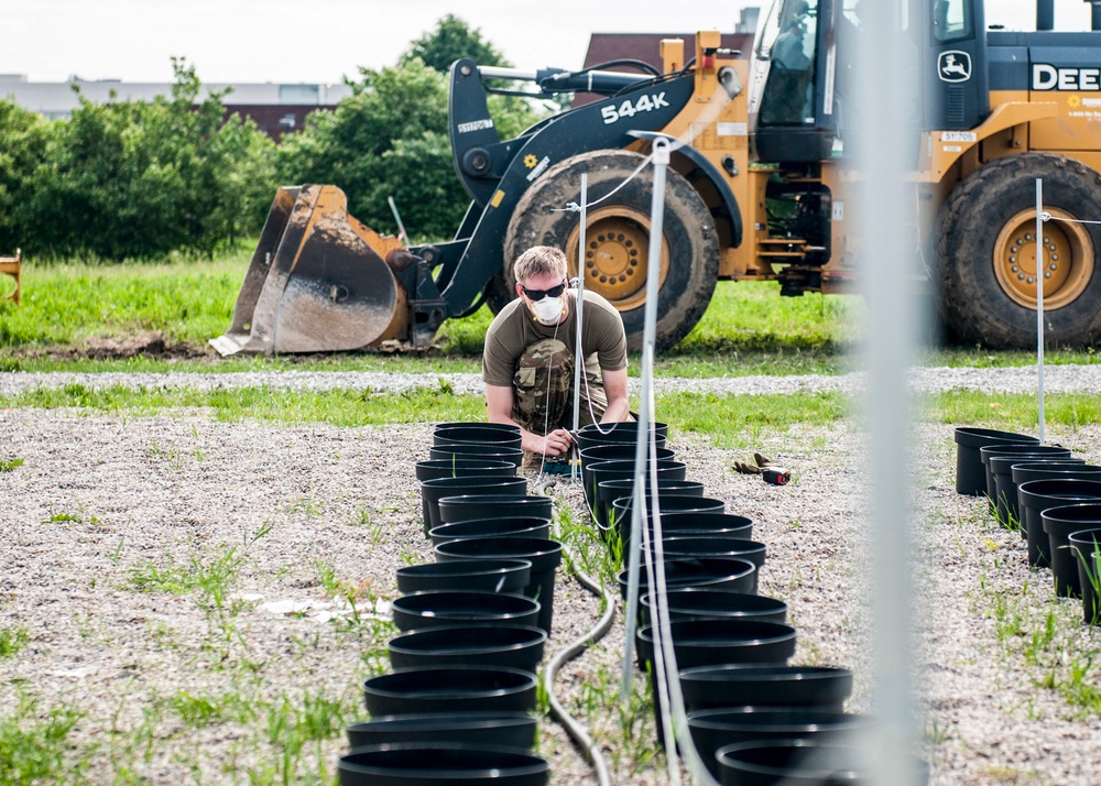 Ohio National Guard helps build urban farm to grow Columbus communities