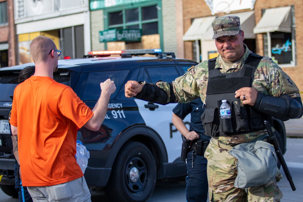 Nebraska National Guard supports local law enforcement in Omaha