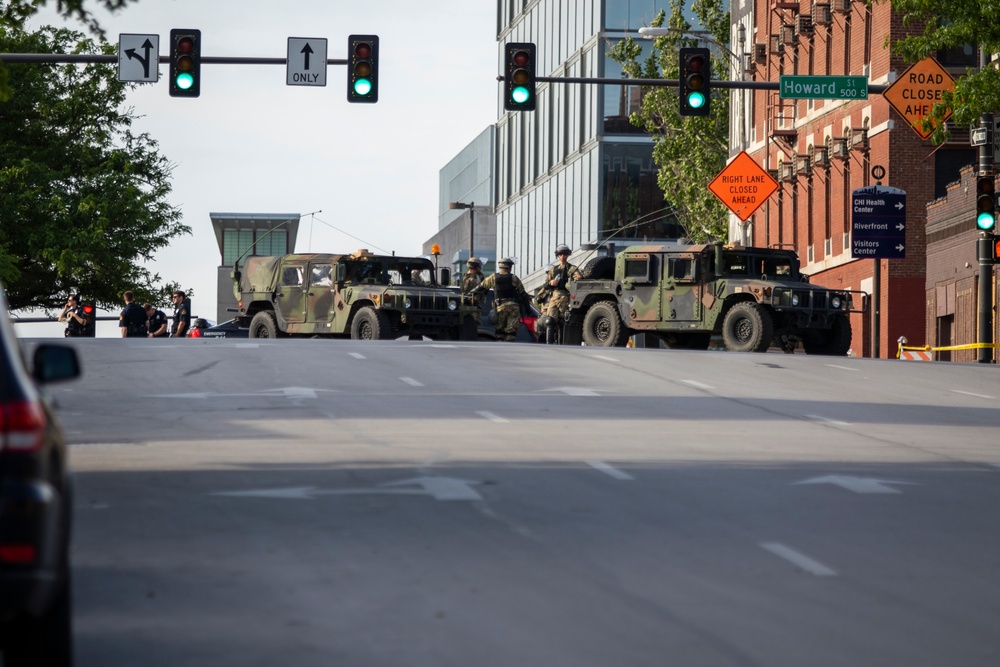 Nebraska National Guard supports local law enforcement in Omaha