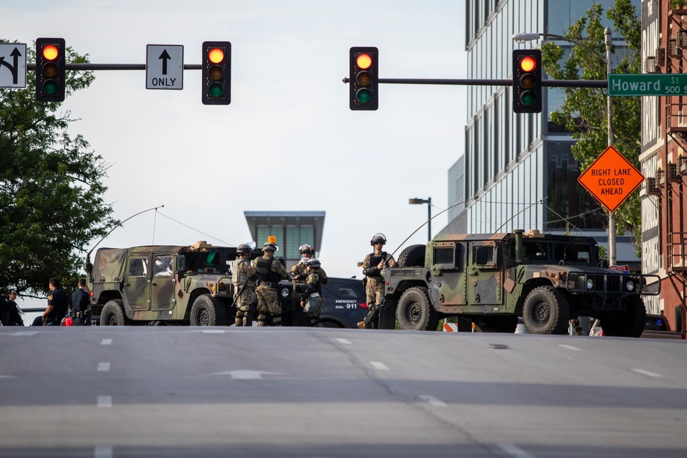 Nebraska National Guard supports local law enforcement in Omaha