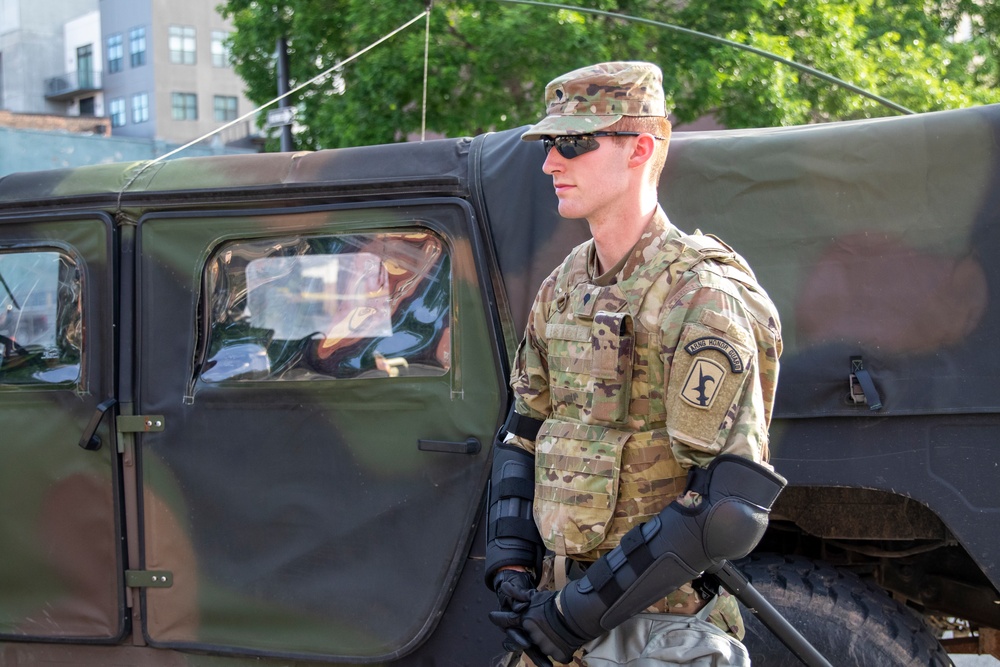 Nebraska National Guard supports local law enforcement in Omaha