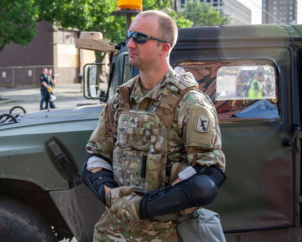 Nebraska National Guard supports local law enforcement in Omaha