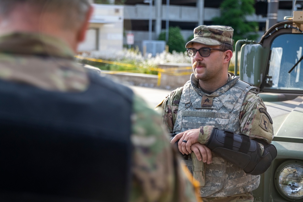 Nebraska National Guard supports local law enforcement in Omaha