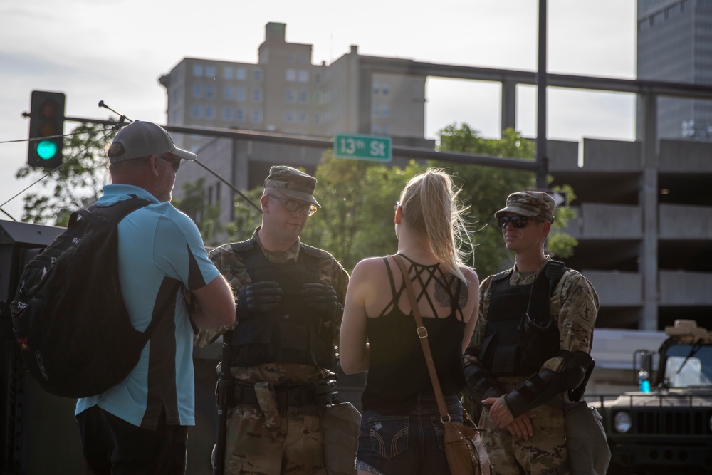 Nebraska National Guard supports local law enforcement in Omaha