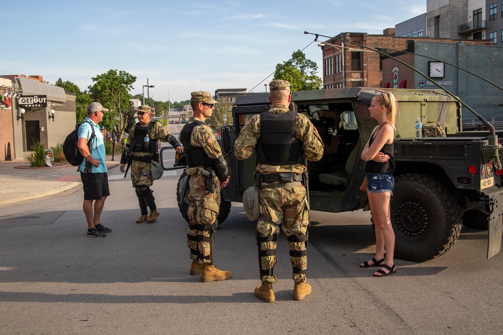 Nebraska National Guard supports local law enforcement in Omaha