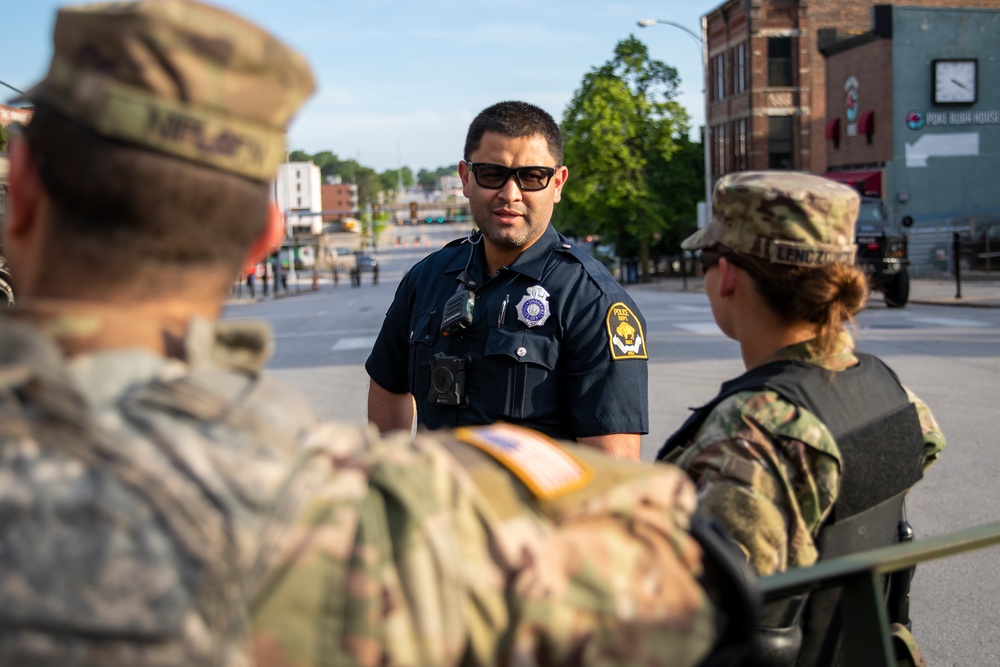 Nebraska National Guard supports local law enforcement in Omaha