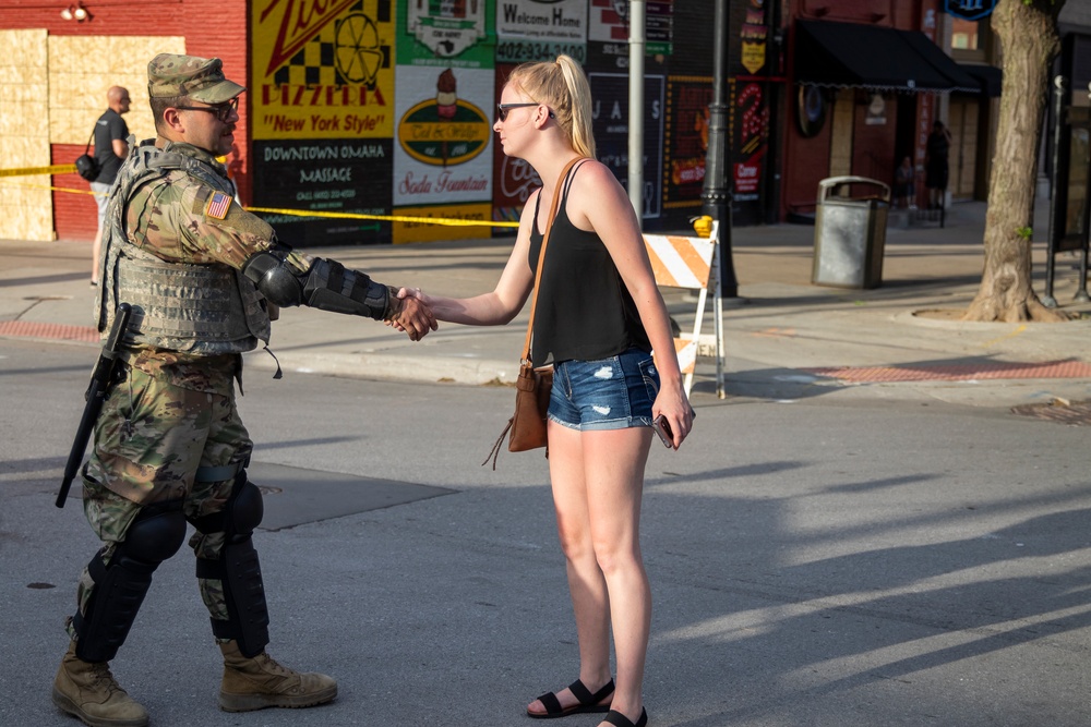 Nebraska National Guard supports local law enforcement in Omaha