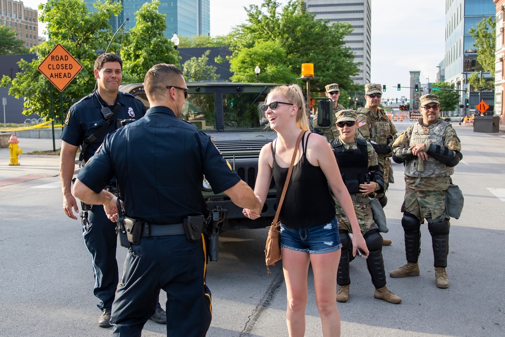 Nebraska National Guard supports local law enforcement in Omaha