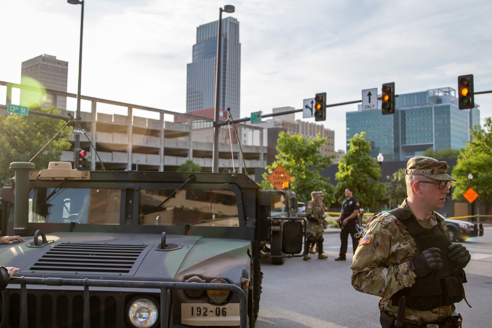 Nebraska National Guard supports local law enforcement in Omaha