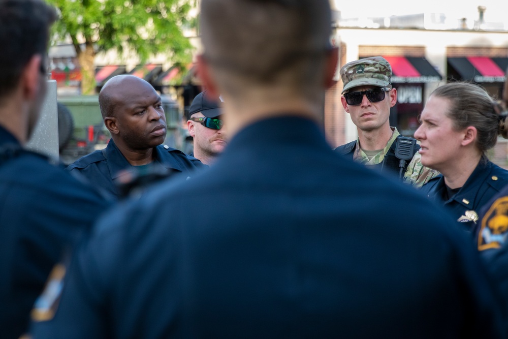 Nebraska National Guard supports local law enforcement in Omaha