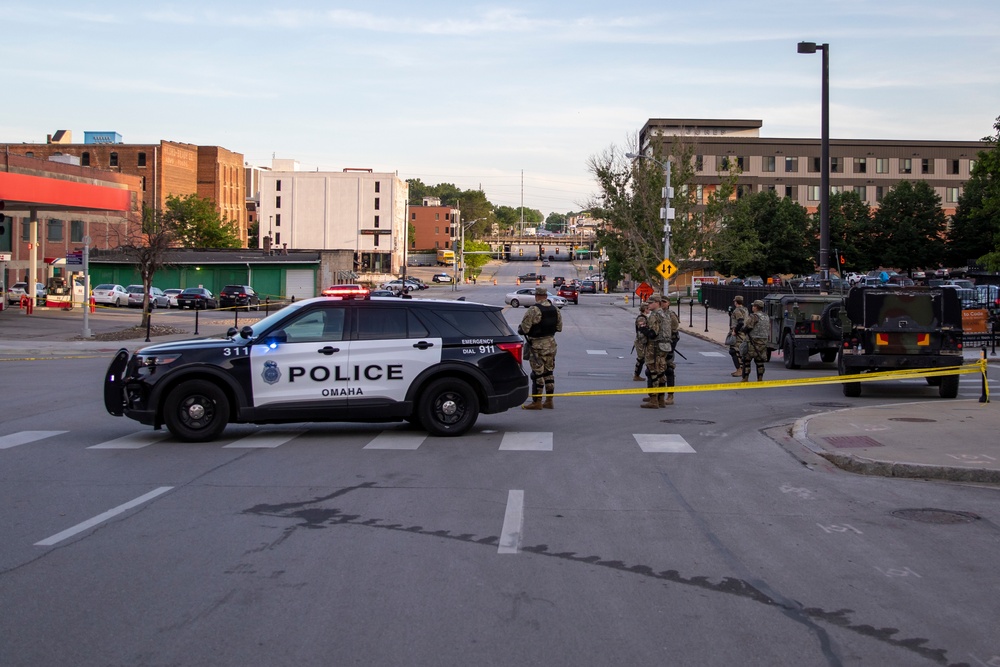 Nebraska National Guard supports local law enforcement in Omaha