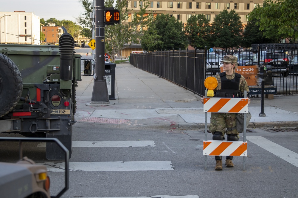 Nebraska National Guard supports local law enforcement in Omaha