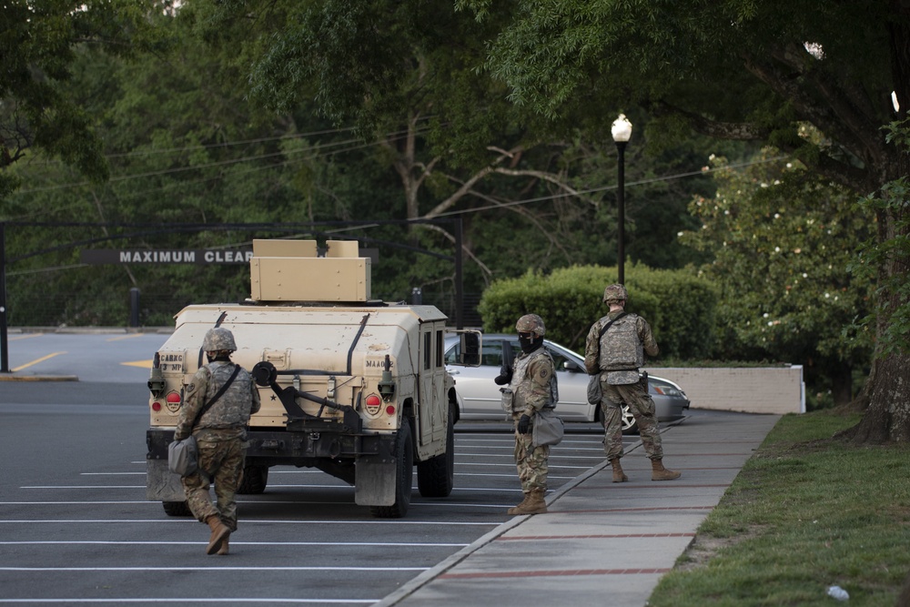 NC Guard’s 213th Military Police support local law enforcement in Raleigh