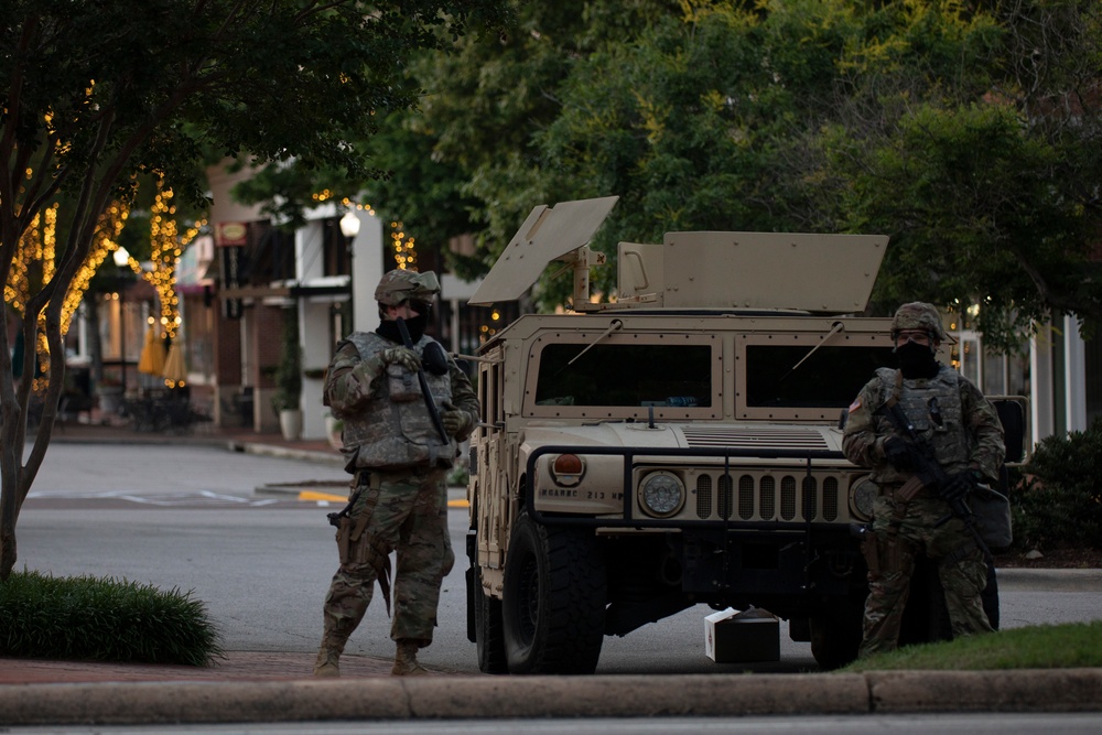 NC Guard’s 213th Military Police support local law enforcement in Raleigh