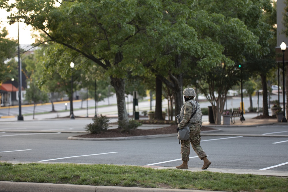 NC Guard’s 213th Military Police support local law enforcement in Raleigh