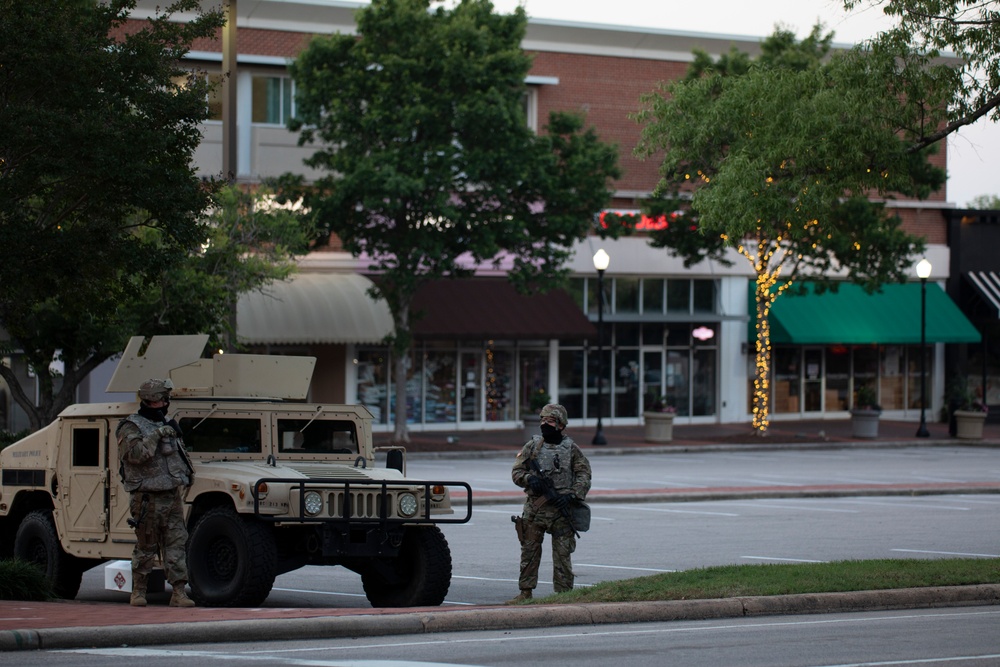 NC Guard’s 213th Military Police support local law enforcement in Raleigh