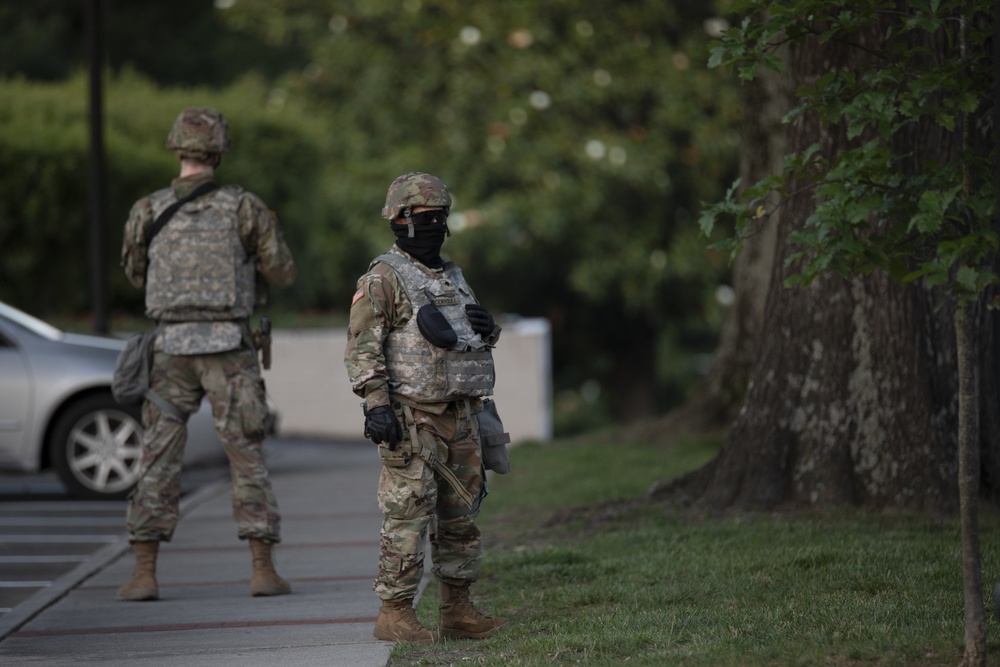 NC Guard’s 213th Military Police support local law enforcement in Raleigh