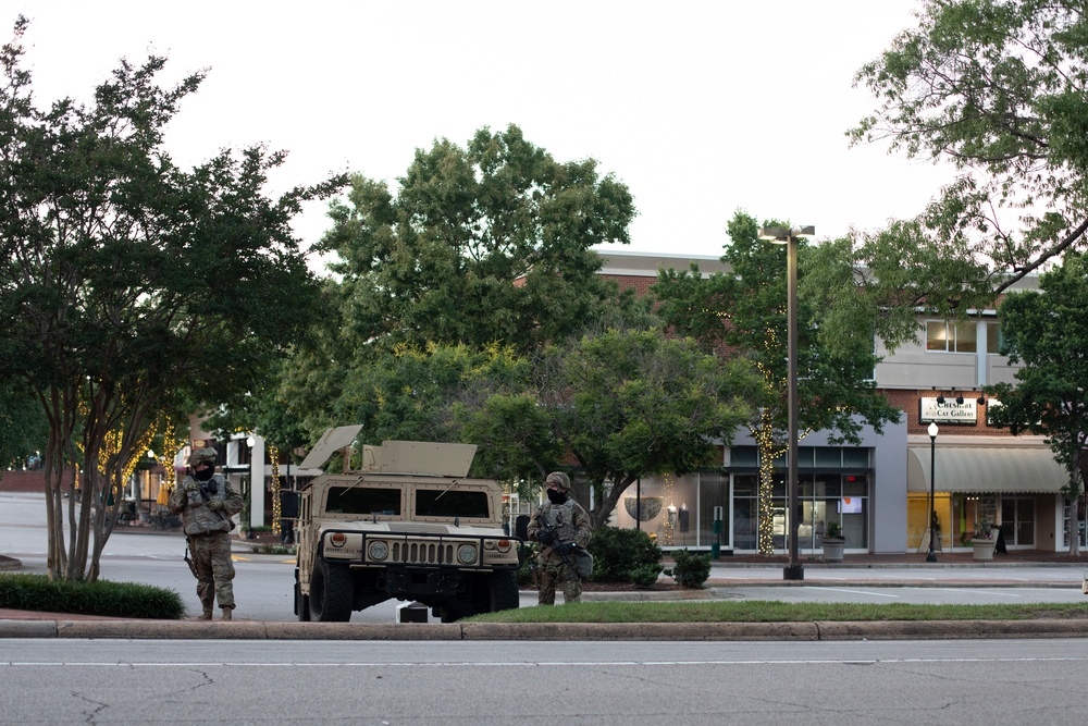 NC Guard’s 213th Military Police support local law enforcement in Raleigh