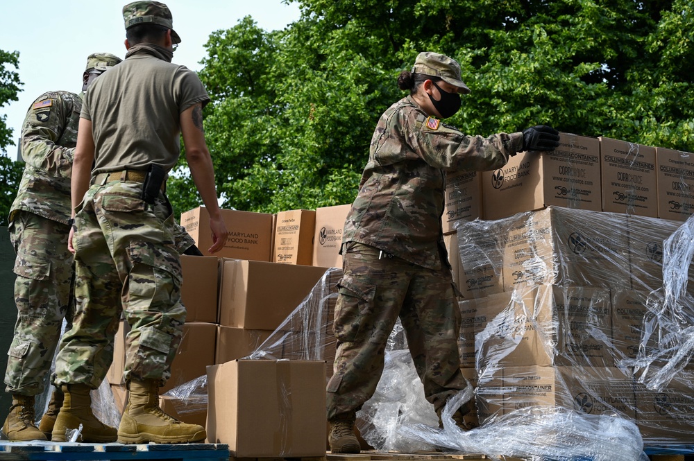1229th Transportation Company supports Baltimore Food Distribution