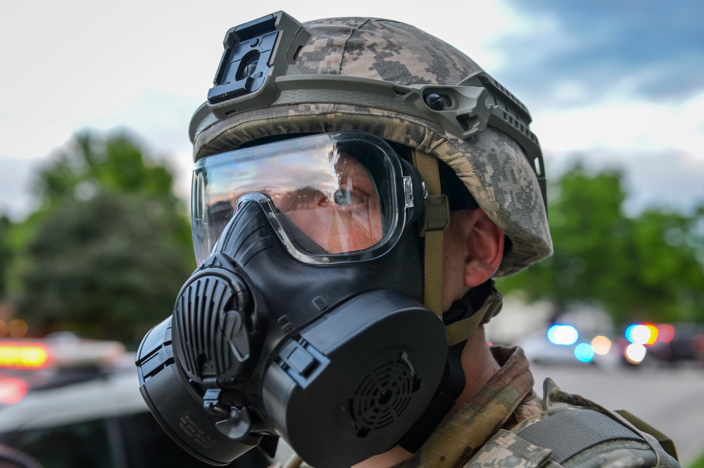 Nebraska National Guard supports law enforcement at Hall of Justice