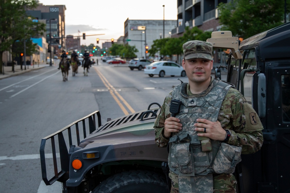 Nebraska National Guard supports local law enforcement in Omaha