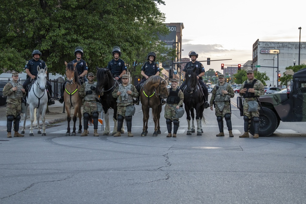 Nebraska National Guard supports local law enforcement in Omaha