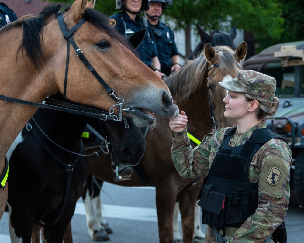 Nebraska National Guard supports local law enforcement in Omaha