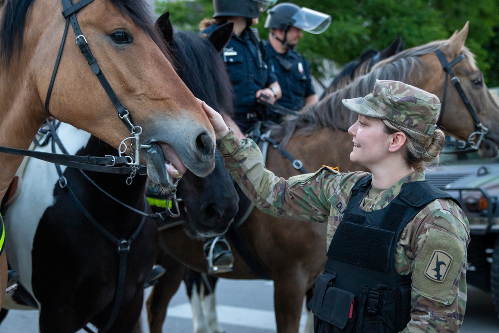 Nebraska National Guard supports local law enforcement in Omaha