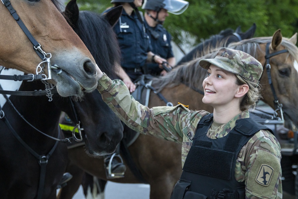 Nebraska National Guard supports local law enforcement in Omaha