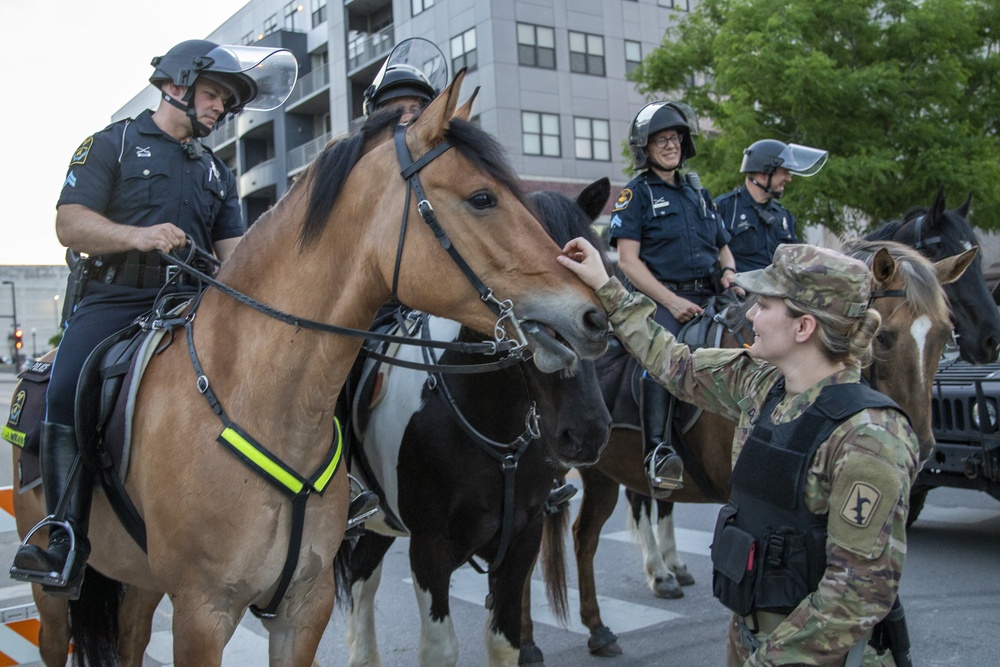 Nebraska National Guard supports local law enforcement in Omaha