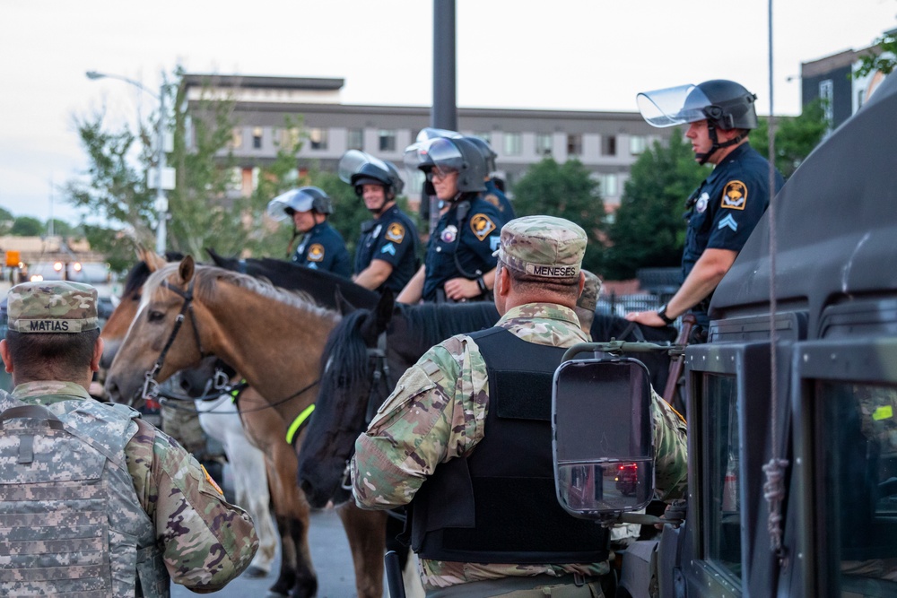 Nebraska National Guard supports local law enforcement in Omaha