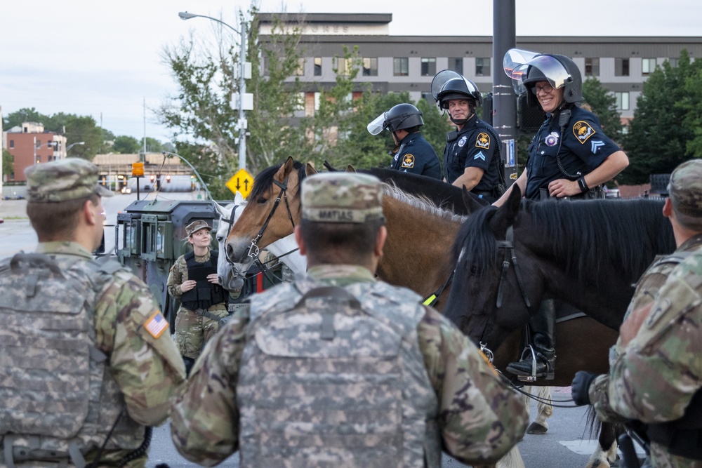 Nebraska National Guard supports local law enforcement in Omaha