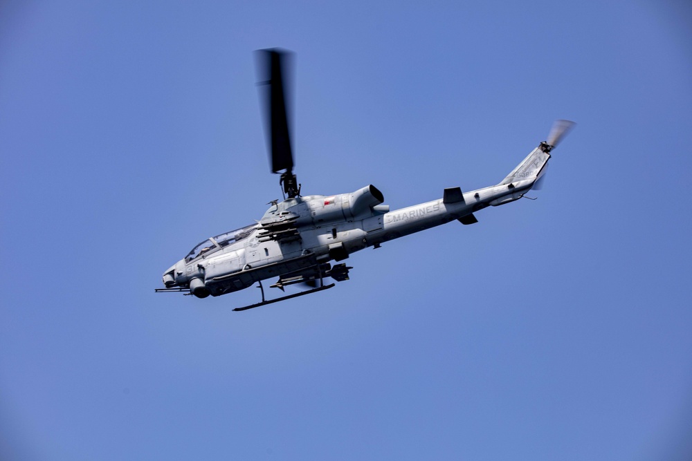 Aircraft participate in a show of force