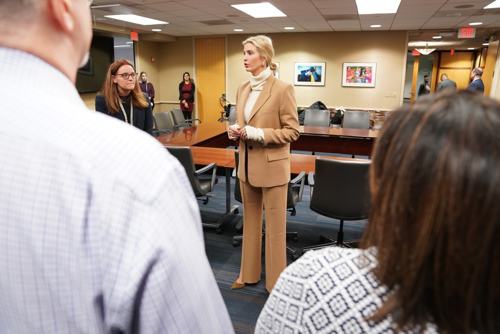 Ivanka Trump visits USAID in Washington D.C.