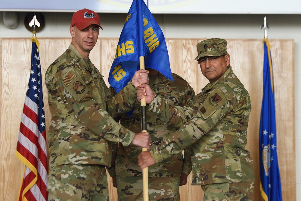 819th RED HORSE Squadron change of command ceremony