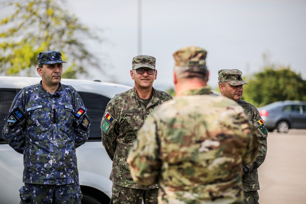 Romanian Military Delegation Observes Training at 117th Air Refueling Wing